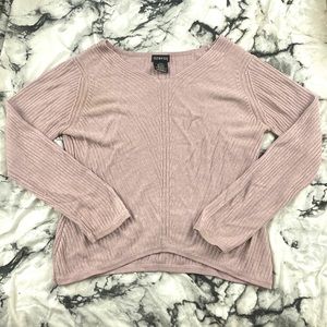 George pale pink “V” sweater
